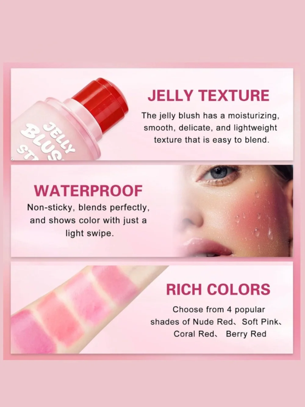 Jelly Blush Stick Soft Pink